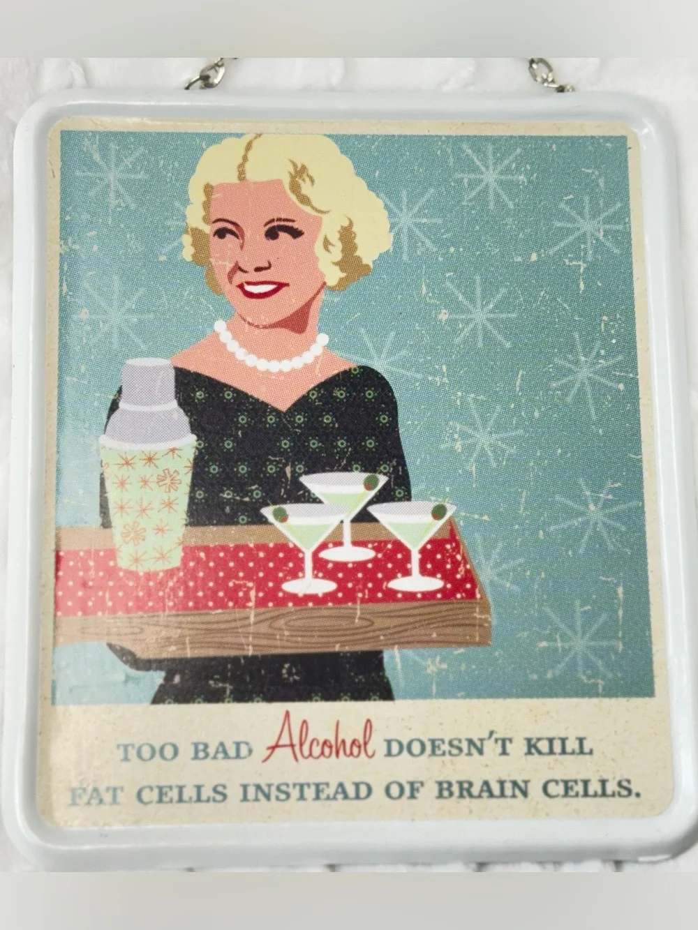Retro Cocktail Tray Wall Art
